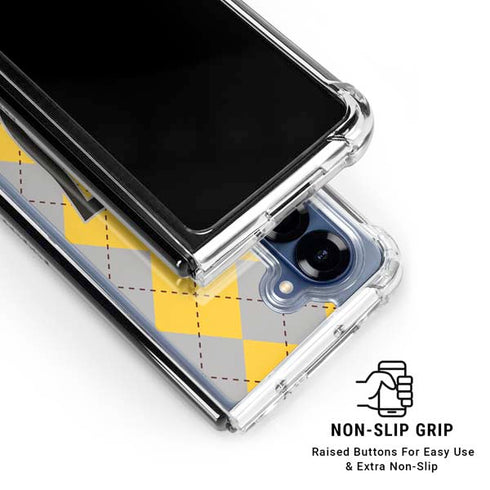 Wizarding World Harry Potter Hufflepuff Crest Galaxy Z Fold6 Clear Case